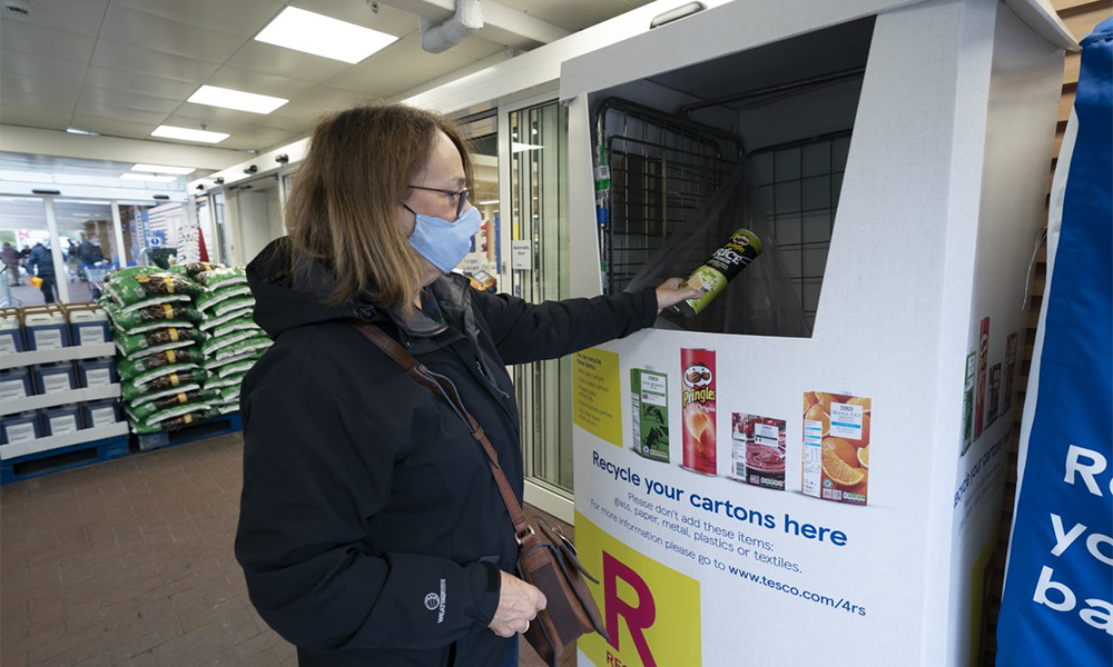 Carton recycling trial set for Tesco stores