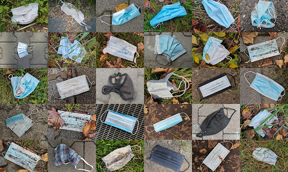 Face mask litter increased by almost 9,000 from March to October 2020