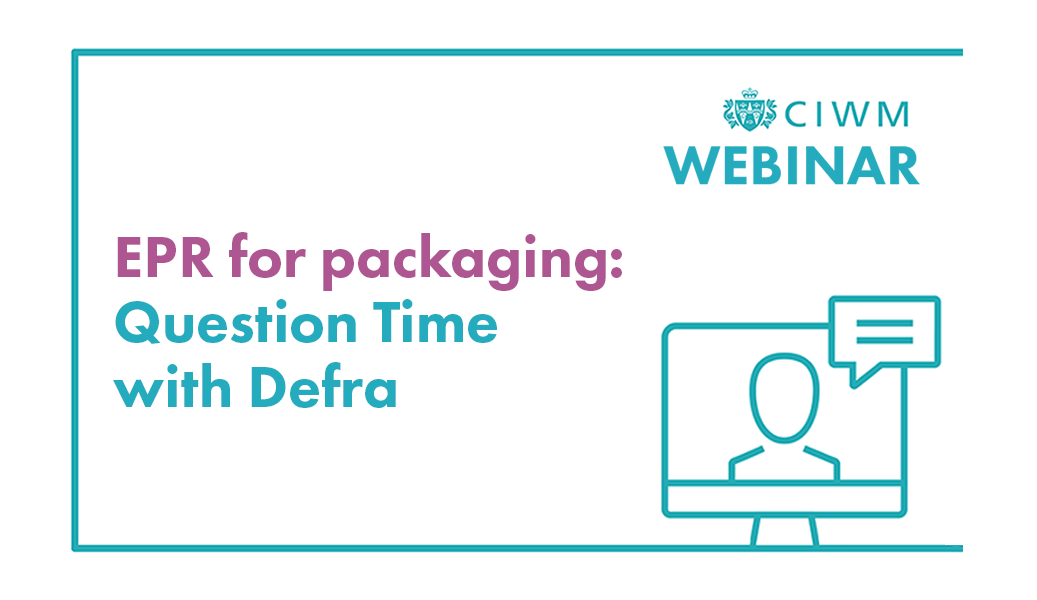 EPR for packaging Question Time with Defra