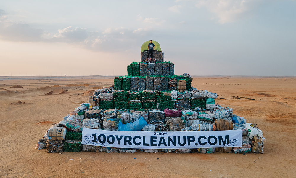 “World’s largest” plastic waste pyramid unveiled in Egypt