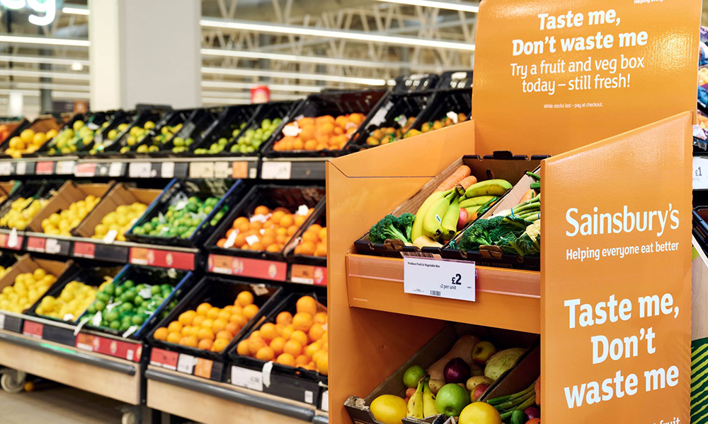 Sainsbury's launches £2 fruit & veg boxes across UK stores