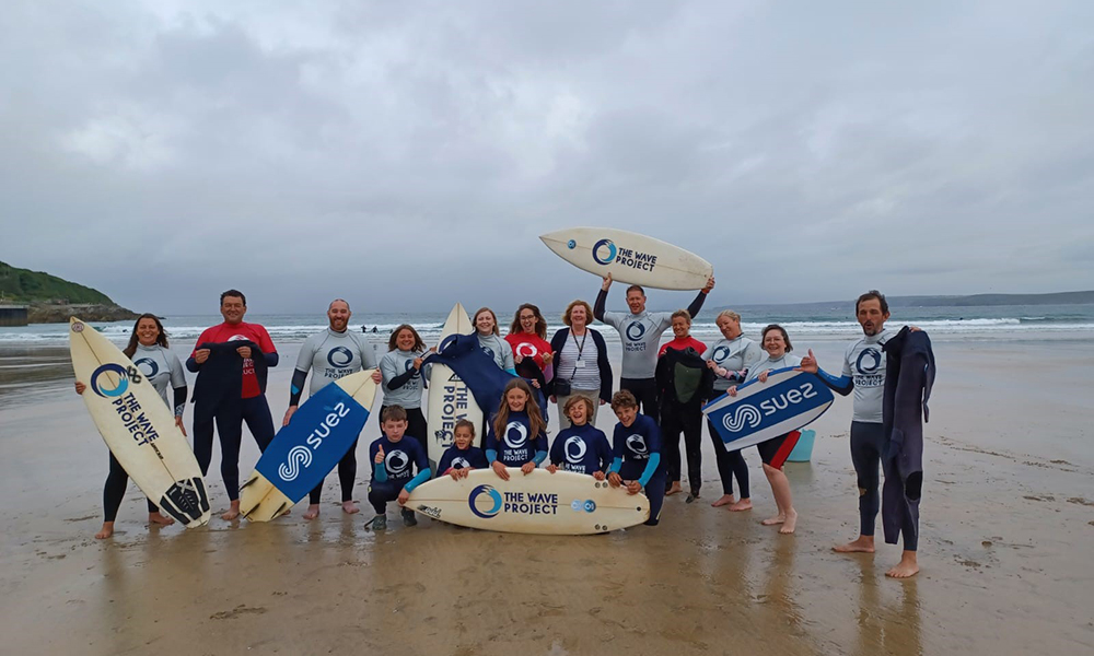 SUEZ launch trial collecting and repairing wetsuits in Cornwall